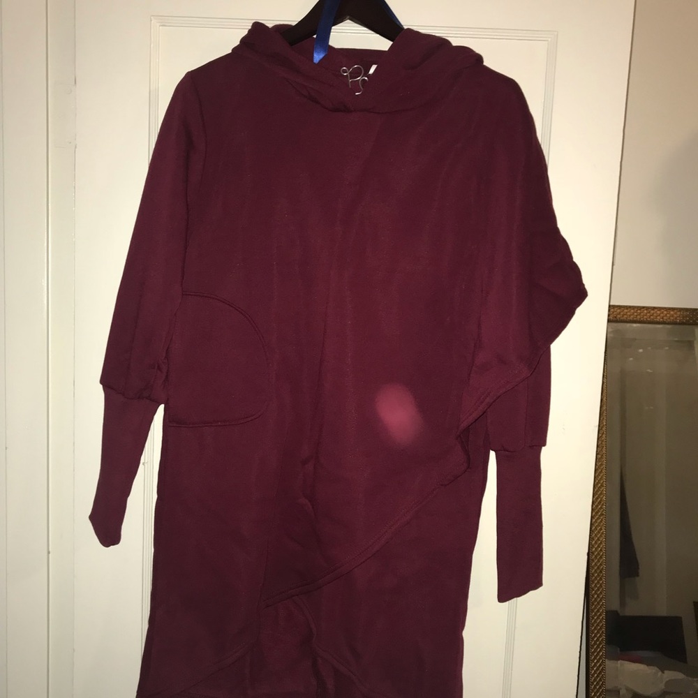Burgundy Tunic Hoodie